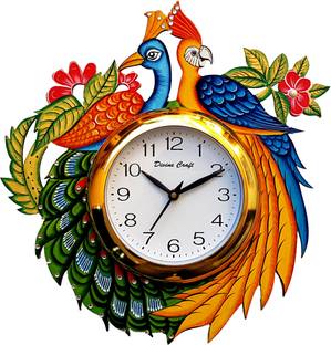 DivineCrafts Analog 35 cm X 35 cm Wall Clock