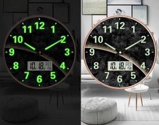 SHOPIVAAN Analog-Digital 29.5 cm X 29.5 cm Wall Clock