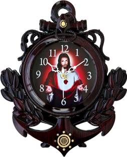 Shrijay Analog 31 cm X 24 cm Wall Clock