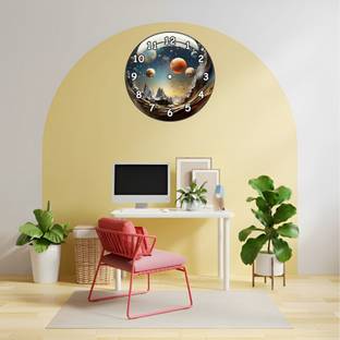 TeraMeraGift Analog 30 cm X 16 cm Wall Clock