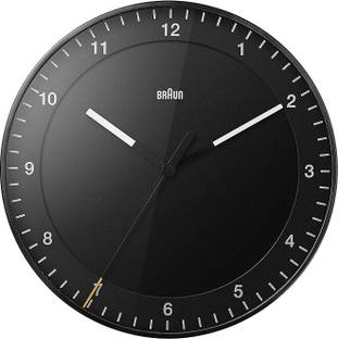 Braun Analog 30 cm X 30 cm Wall Clock