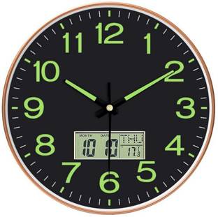 MT BROTHERS Analog-Digital 30 cm X 30 cm Wall Clock