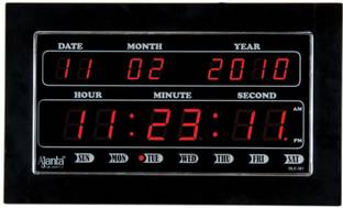 AJANTA Digital 20 cm X 32 cm Wall Clock