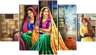 SNDArt Rajasthani Village Cultured Woman Scenery