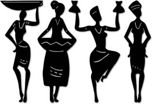 saf Bohemian theme MDF Wood Wall Art | Wall Decor, Wall Art For Home and Office Pack of 4