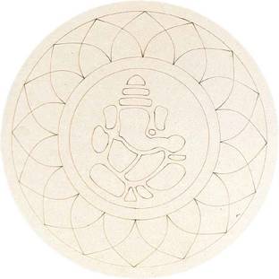 ADIKALA Ganpati Ji With Mandala Design MDF for DIY | 12.inch