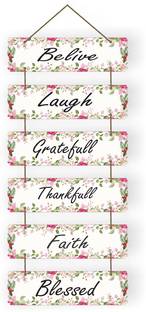 KK CRAFT Positive Words Wall Hanging For Wall Decor, UV Printed Good Quality Wall Hanging