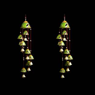 newshivcollection Beautiful Handmade Rajasthani Door Hanging Decorative Showpiece Wind chimes
