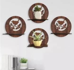 Unnati times Birds wall hanging Wall Shelf (Number of Shelves - 4)