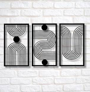 Twiggy Wooden Wall Art, Multilayer Multicolor 3D Design (3x2 Feet, Multi Colour)