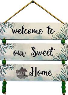 BookYourGift Welcome to Sweet Home Wooden Wall Hanging
