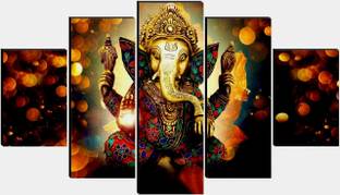 SNDArt Ganeshji Painting for Living Room 3d Scenery Painting Wall Decor