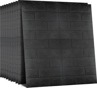 Diseno Decorative Black Wallpaper (77 cm x 70 cm) Pack Of 1