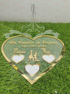 NEW PRINT CREATIONS Heart Shape Couple Thumb Gift |Wedding Thumb Print | Anniversary Gift
