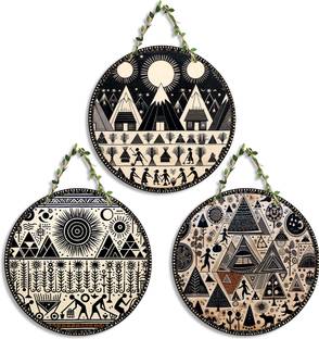 Suveharts Wall Hanging Decorative Items | Home Decoration Material |Decoration Items-CS-26 Pack of 3