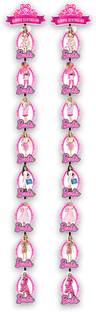 Suruchi Strokes Barbie Birthday Theme Frill Party Decoration items for Girls Pack of 2