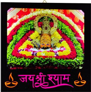 SHRI KHATU SHYAM CREATION JAI SHRI SHYAM MDF WALL FRAME