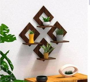 Unnati times Square wall hanging Wall Shelf (Number of Shelves - 4)