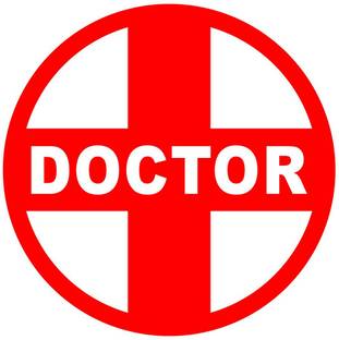 decalbazaar Doctor Plus Cross Logo