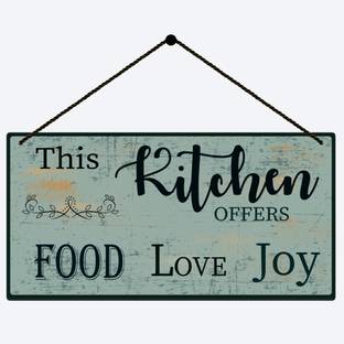 Home Delight Kitchen Offers Food Love Joy, Wooden Wall Hanging For Kitchen Decor|Gift Items