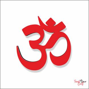 trendDecor Craft OM Wall Hanging and Decorative Art For Home, Room, Mandir & Office Wall