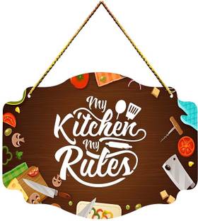 PVL Wooden Kitchen Name Plate