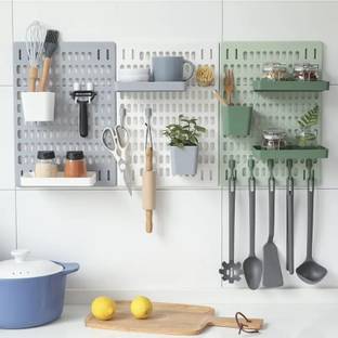 zvonko 1 Set Punch-Free Perforated Board Kitchen Workshop Pegboard