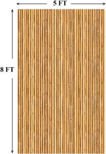 Ashu creation Banbu With Hanging Decoration Backdrop(5FTX8FT) Altar Cloth