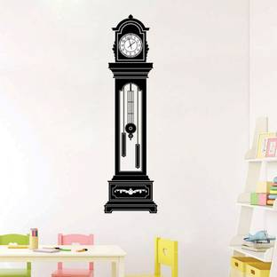WALMORA 110 cm Traditional -Big Wall Clock - Living Room- Decoration - Wall sticker - WM 237 Self Adhesive Sticker