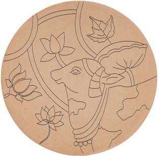 StarLaser Cow Design Mandala Cutout for Craft Resin Art Mandala Art Painting Work