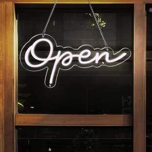 G G Decor Open Sign for Store front Window Store Salon Cafes Restaurant (15"×7.3")