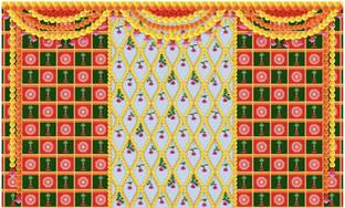 WDecor Pooja Backdrop Cloth for All Festivals And Household Functions Decorations.