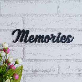 WEBELKART Designer Memories MDF Cutout Ready to Hang Home Décor Wall Art - 2.50 " x 11"