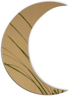 Incrizma Big Crescent Moon Mirror–Fancy Chic Boho Decorative Aesthetic Wall Décor