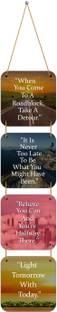 Indianara Set of 4 Motivational Quotes Wall Hanging Plaques (1150WH)