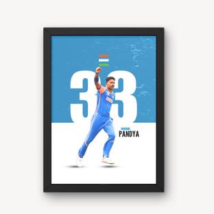 Good Hope T20 World Cup Hardik Pandya Framed Poster Artwork