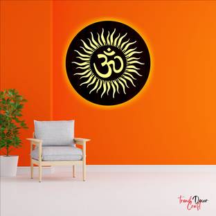 trendDecor Craft Om Chakra Wall Light and Decor | Home Decoration Material | Mandala