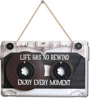 Raptech Life has no Rewind Wall Hanging Wooden Art Decoration item for Living Room