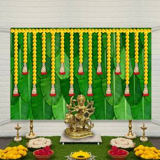 HARSHAD CREATION Traditional Backdrop for Pooja Decoration