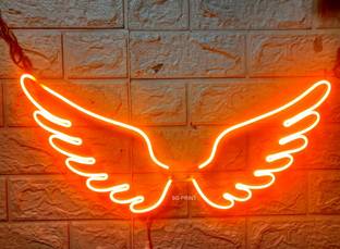 SG Print Fancy Wings Neon SignNeon LED Light, Decorative Light for Room, Party and Bar