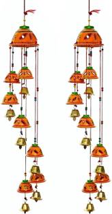 newshivcollection Beautiful Handmade Rajasthani Door Hanging Decorative Showpiece Wind chimes