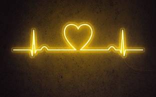 GetGoods Neon LifeLine with Heart