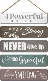 KOTART Wall Art Wooden Wall Hanging Motivational Quotes for Room Decoration Items