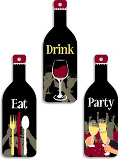 Suveharts wall hanging decorative items | Wall Decoration material |wooden wall hanging-5 Pack of 3