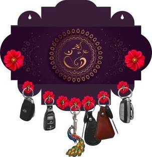 newshivcollection Ganesha Beautiful Home Wooden Key Holder Wood Key Holder
