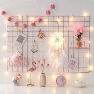 PIKIFY Steel Grid Photo Frame for Wall Clip Holder, Multi Functional Creative Mesh Grid