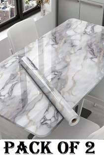 GKN Waterproof Self Adhesive Aluminum Foil Kitchen Wall Desk Removable Stickers Pack of 2