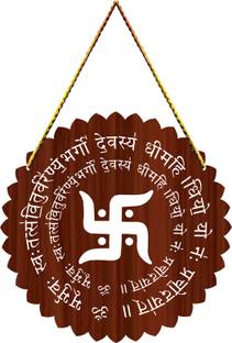 Charmör Gayatri Mantra Round Designer Stylish Trendy wall hanger for Home Décor