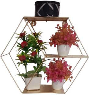 Ilahihandicraft metal wall shelf home decor multiple