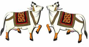 ADIKALA Pichwai Decorative Cow MDF Cutout Design For DIY 5 INCH Pack of 6
